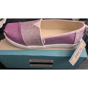 NWT TOMS Girls Alpargata Shoes